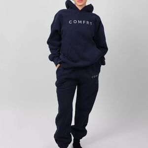 😊Price Firm🥰NIP ❤️2-Pc SeT❤️ Comfrt TRANQUIL HOODIE & SWEATPANTS NAVY BLUE S/M